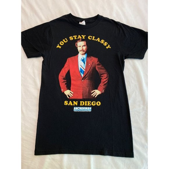 Anchorman You Stay Classy Men’s Tee Size Small - Picture 1 of 3